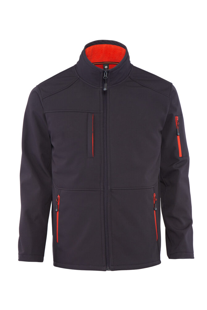 Gri Turuncu Softshell Mont